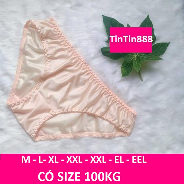 Bộ 10 Quần lót nữ thun lạnh trơn quần cho người quá cân trên 80kg - quần chíp thun lạnh bóng co dãn bốn chiều - quan lot nu - Quần lót việt nam - TinTin888