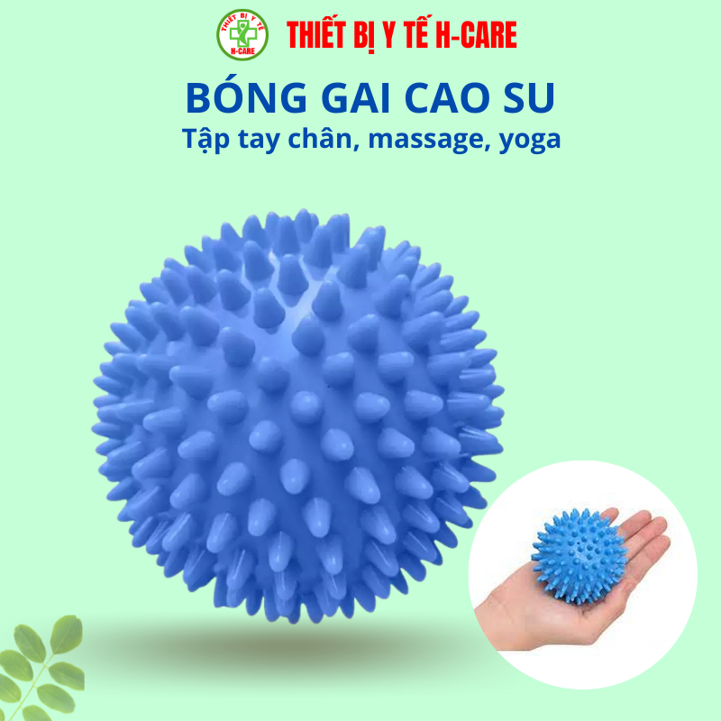 Bóng gai cao su tập tay massage tay chân - Tập gym, Yoga thư giãn cơ thể, tập cơ tay chân nâng cao sức khỏe, giúp phục hồi chức năng sau tai biến [TBYT H-Care]