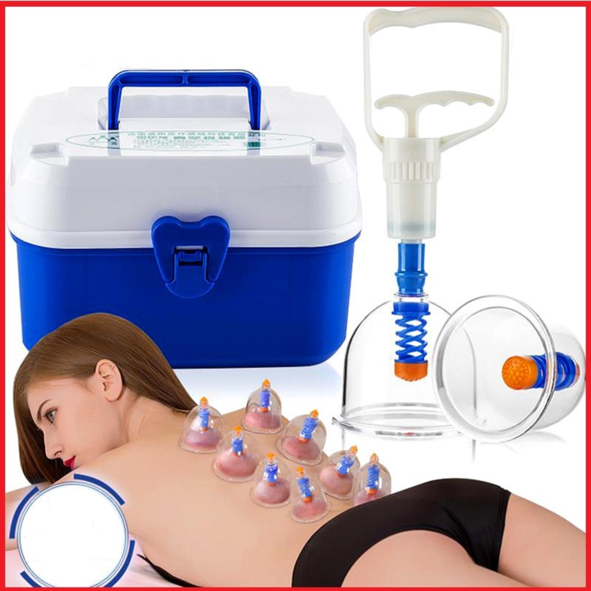 Điều Trị Đông Y Giác Hơi Lưng – Toàn Thân, Bộ Giác Hơi Vật Lý Trị Liệu Trong Y Học Cổ Truyền 24 Ống Không Dùng Lửa Cao Cấp, Giúp Loại Bỏ Độc Tố Trong Cơ Thể, Kích Thích Tuần Hoàn Máu. Lưu Thông Khí Huyết Giảm Căng Thẳng Mệt Mỏi