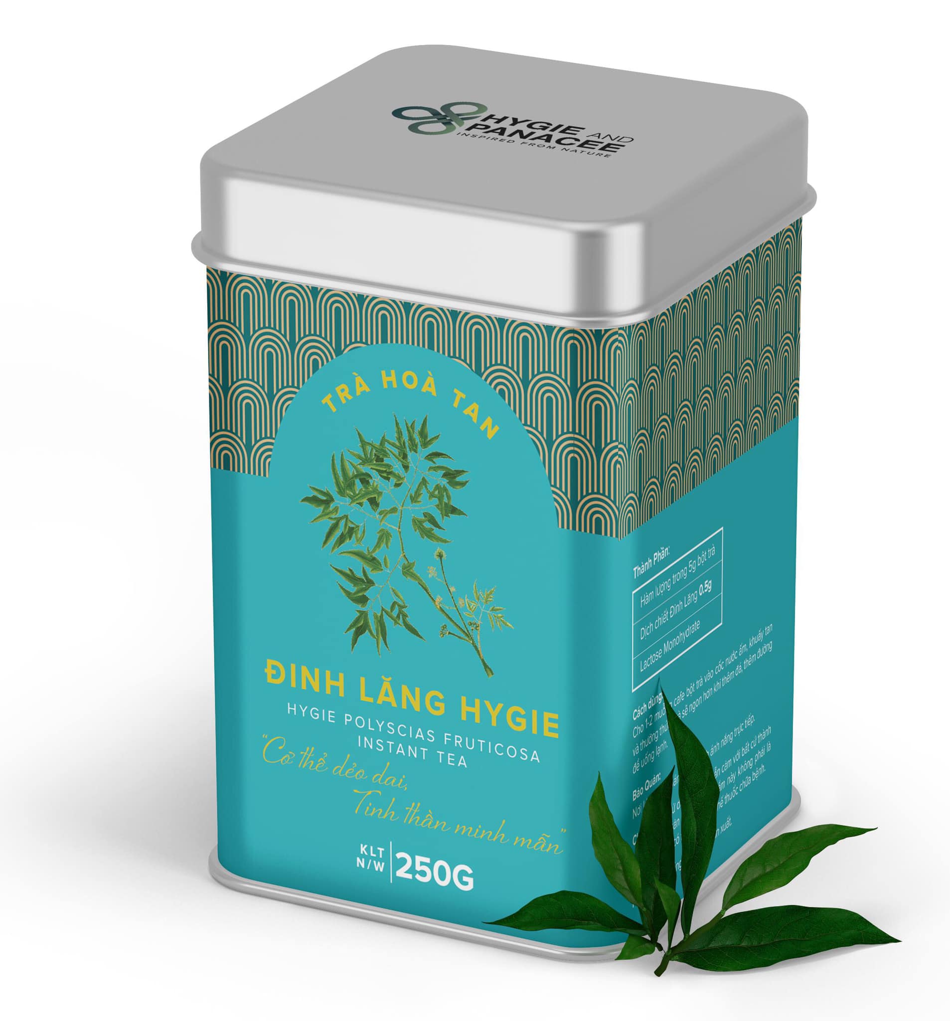 Trà Đinh Lăng, Trà Hòa Tan, giúp hoạt huyêt dưỡng não, ngủ ngon, phòng chống tiền đình, lợi sữa...