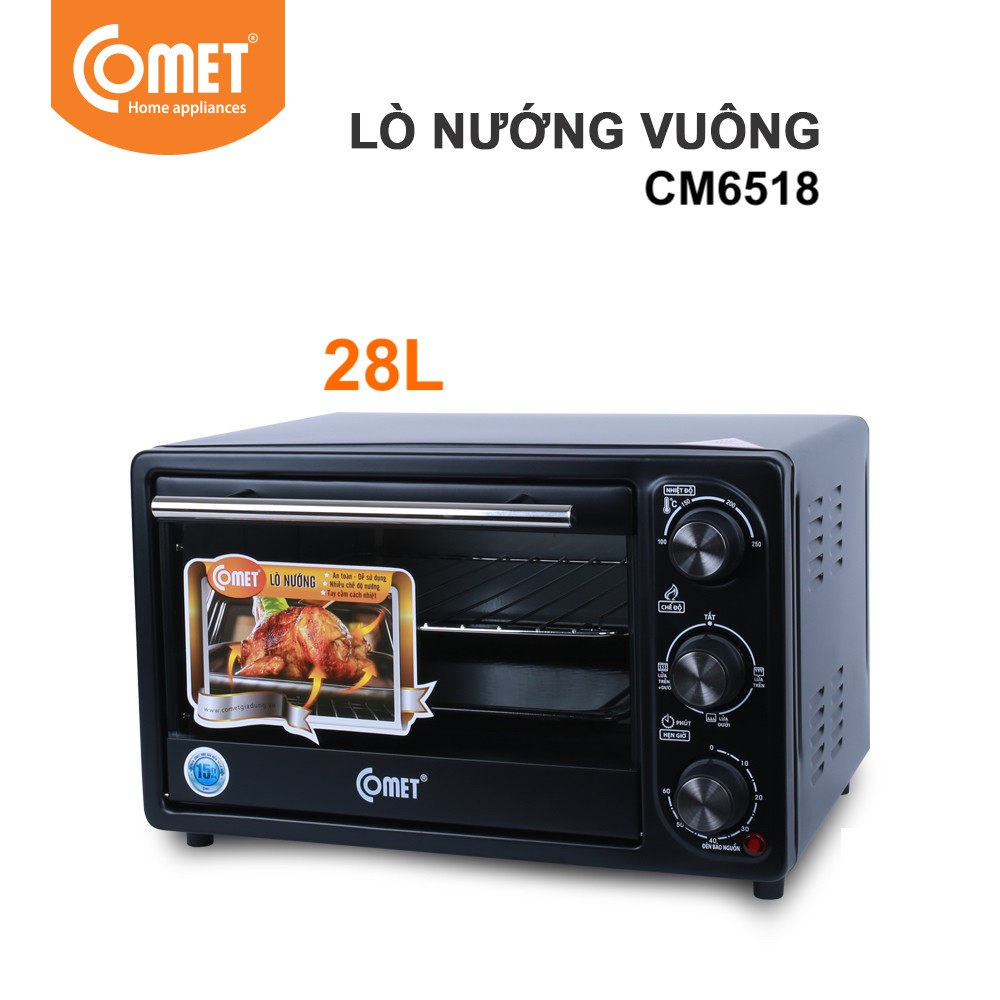 LÒ NƯỚNG ĐIỆN COMET CM6518 28l CÔNG SUẤT 1600KW