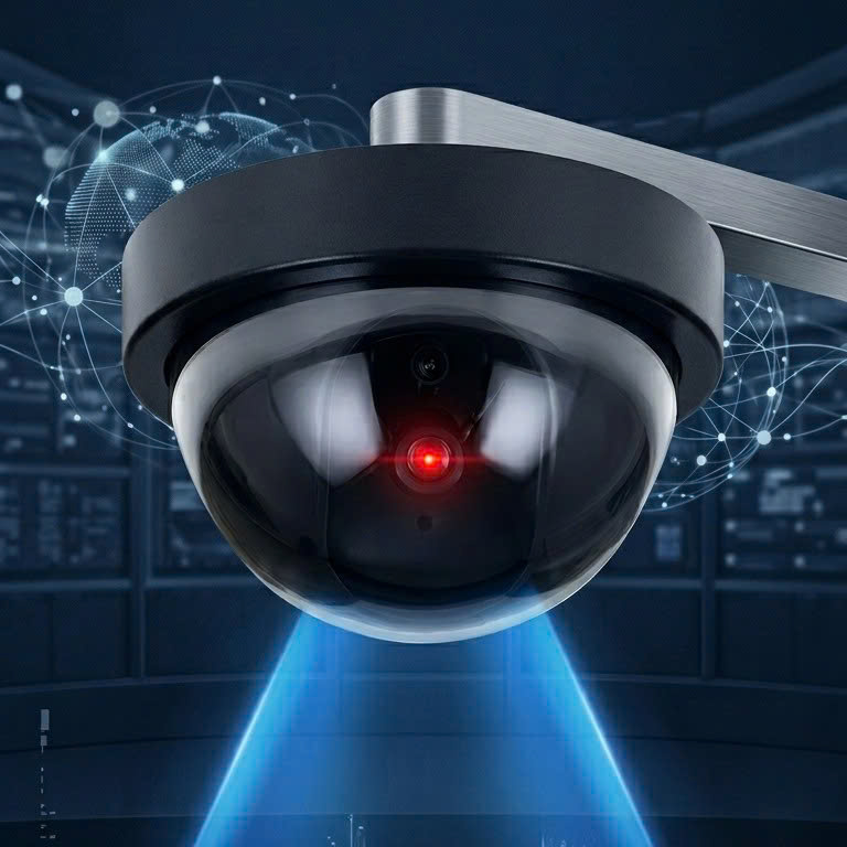 Large-Scale Security Simulation Camera with Led Light – Realistic Simulation Anti-Theft Camera 2026