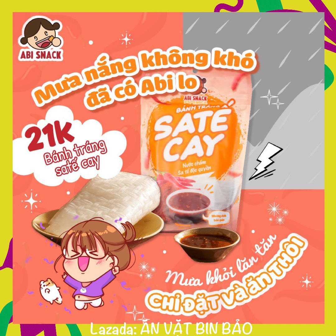 BÁNH TRÁNG SATE ABI CHUA CAY ĐẬM ĐÀ NGON ĐẶC BIỆT