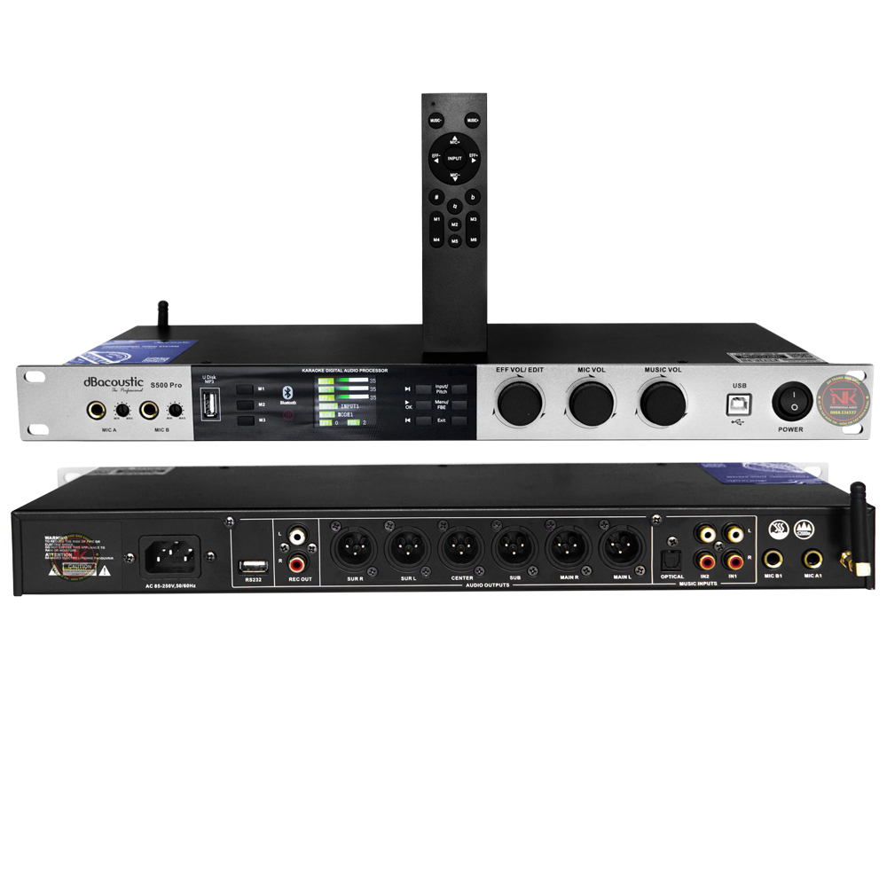 Vang số DBacoustic S500 II tặng dây canon miễn phí vận chuyển