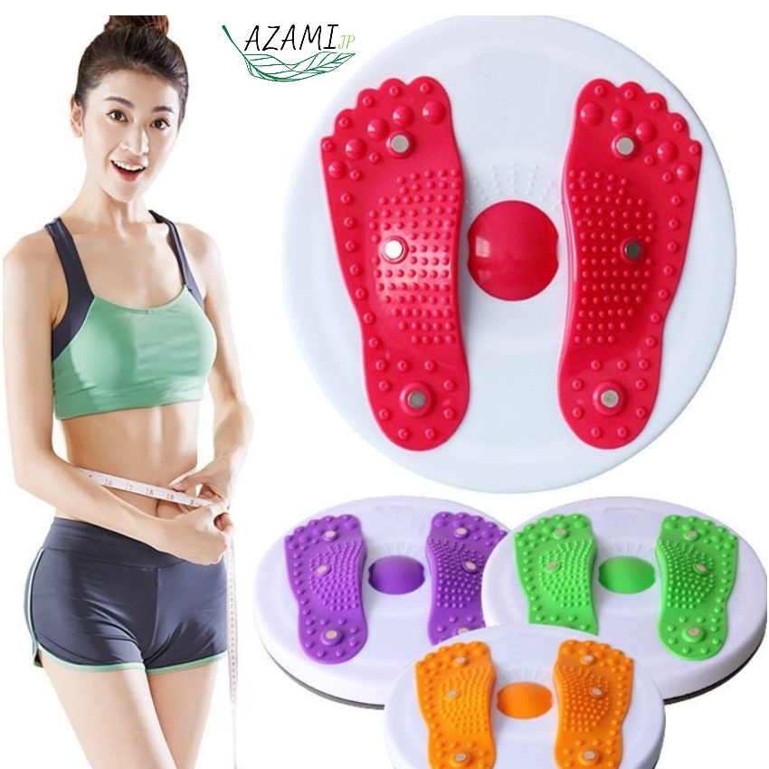 Bàn xoay eo hình bàn chân tập cơ bụng eo thon giảm cân tại nhà , có hạt massage bàn chân cực đã