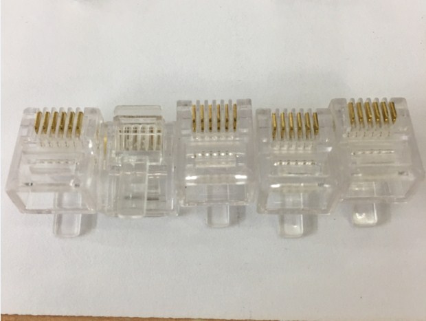 Hạt điện thoại 6 chân RJ12 , đầu bấm điện thoại RJ12 6P6C 100 Hạt