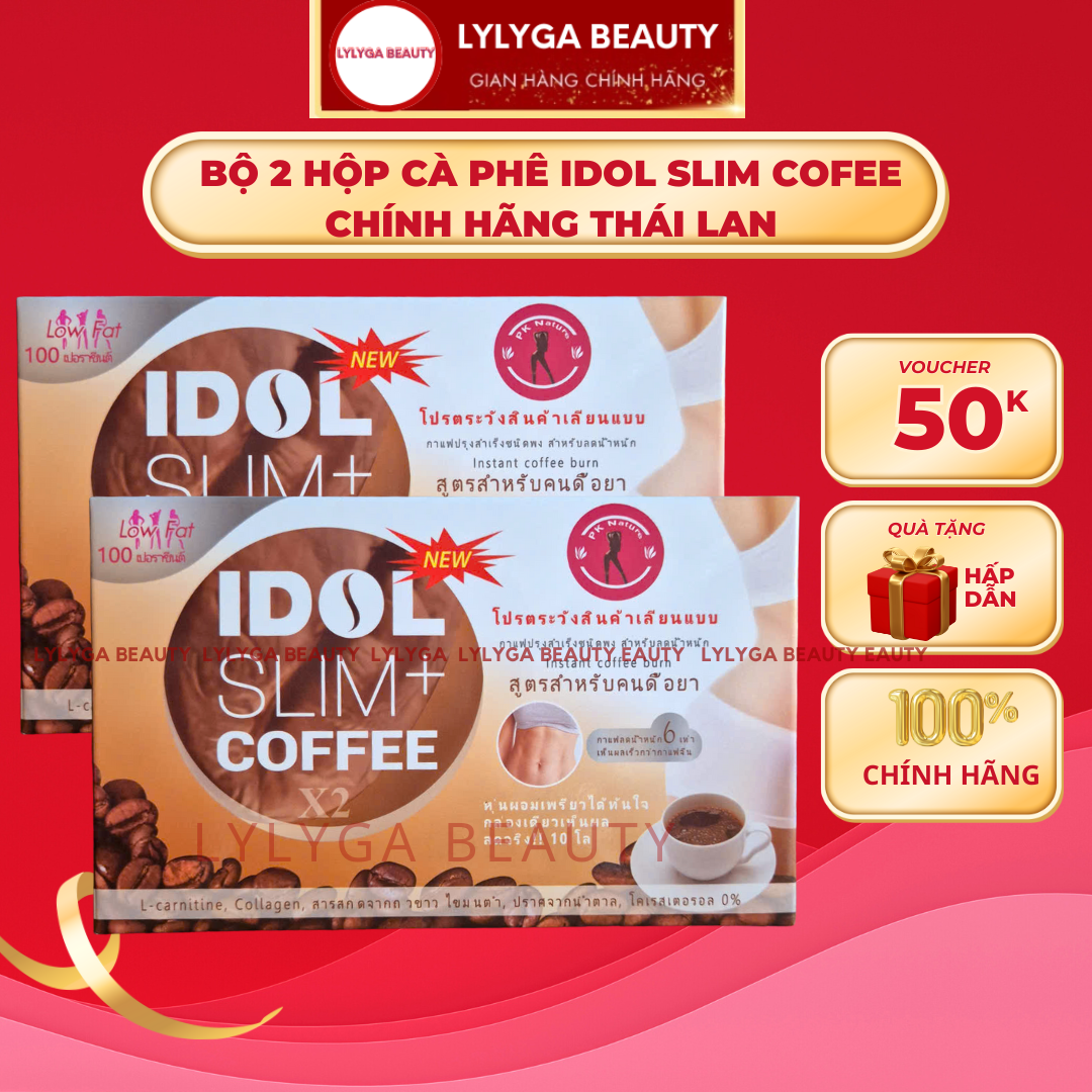  Bộ 2 Hộp Cà Phê Idol Slim - Hộp 10 gói x 2 hộp 
