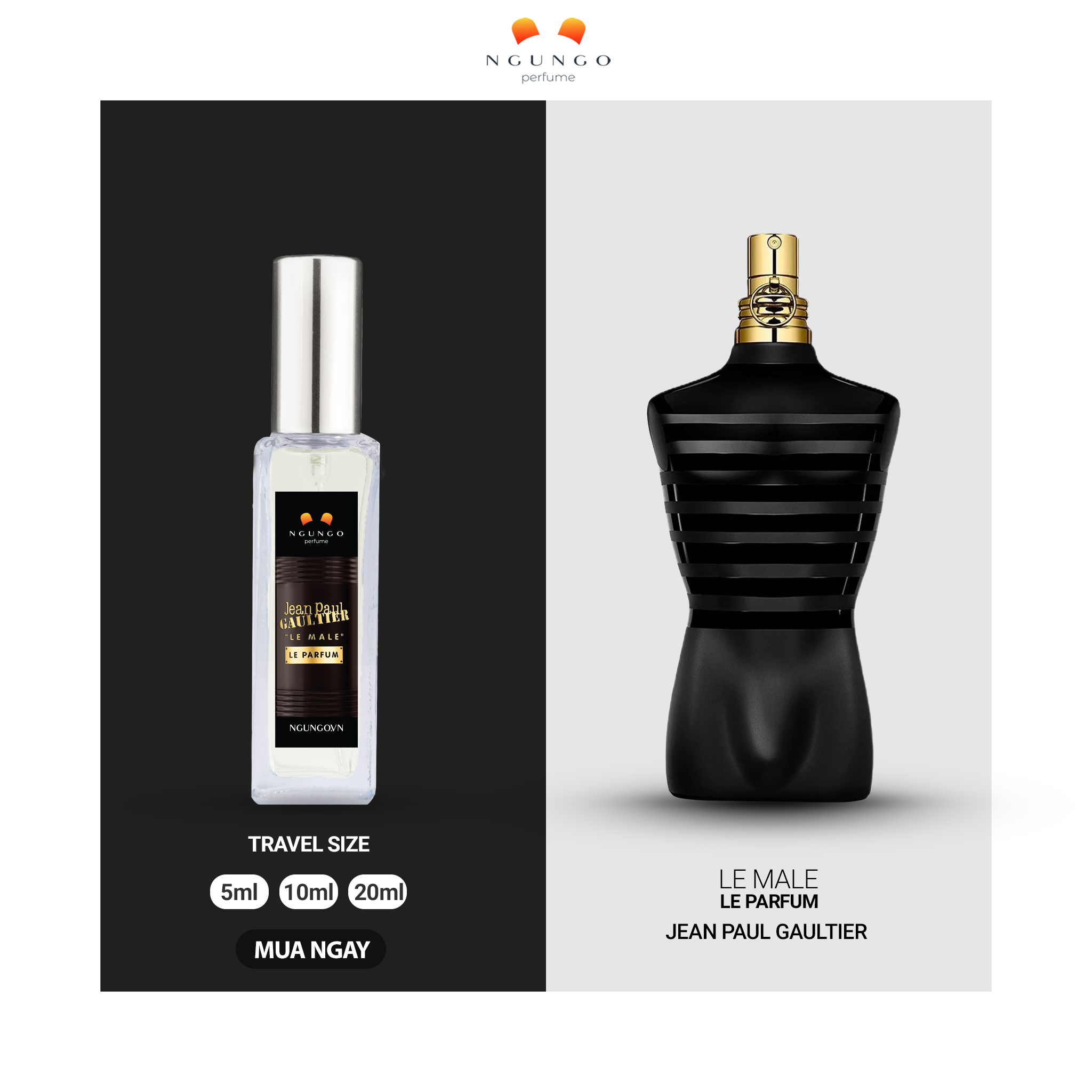Nước hoa Le Male Le Parfum Jean Paul Gauliter nhỏ gọn bỏ túi