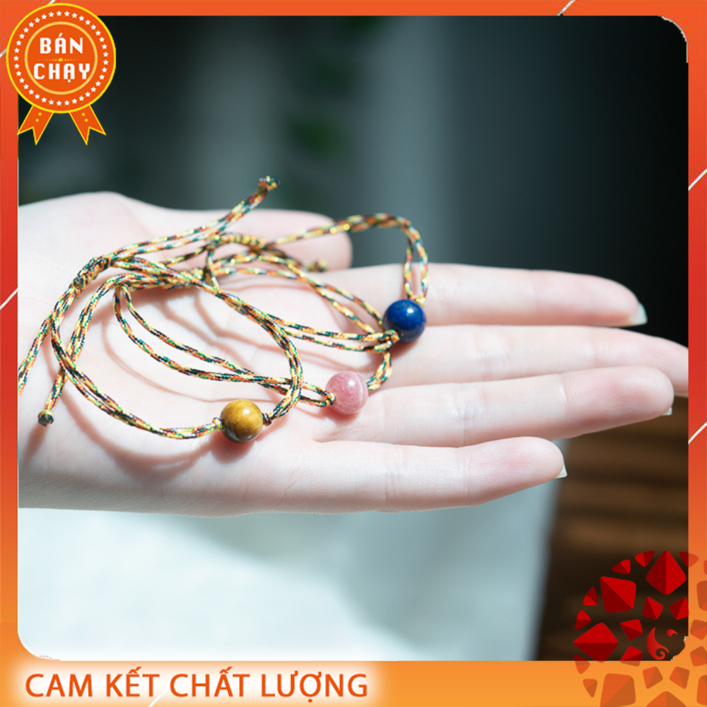Vòng tay dây chỉ ngũ sắc Tây Tạng đem lại may mắn - VietGemstones