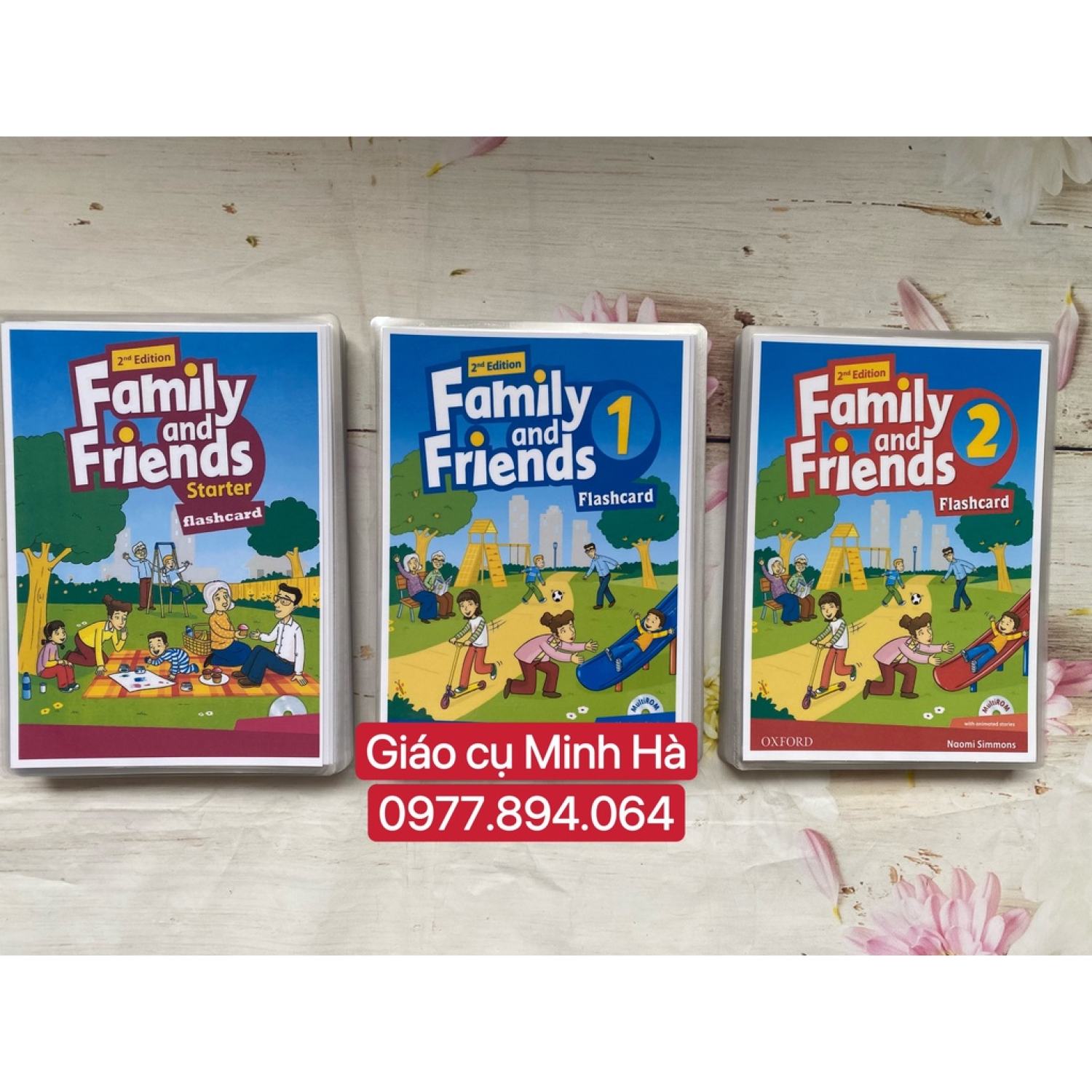 Flashcards Family and Friends Starter,1,2 -phiên bản quốc tế 2nd