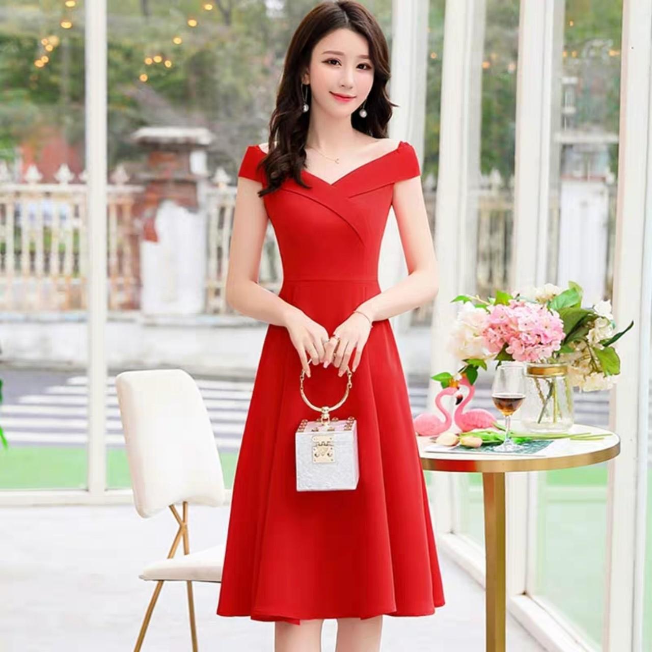 [HCM]Váy nữ dự tiệc sang trọng kiểu Hàn Quốc