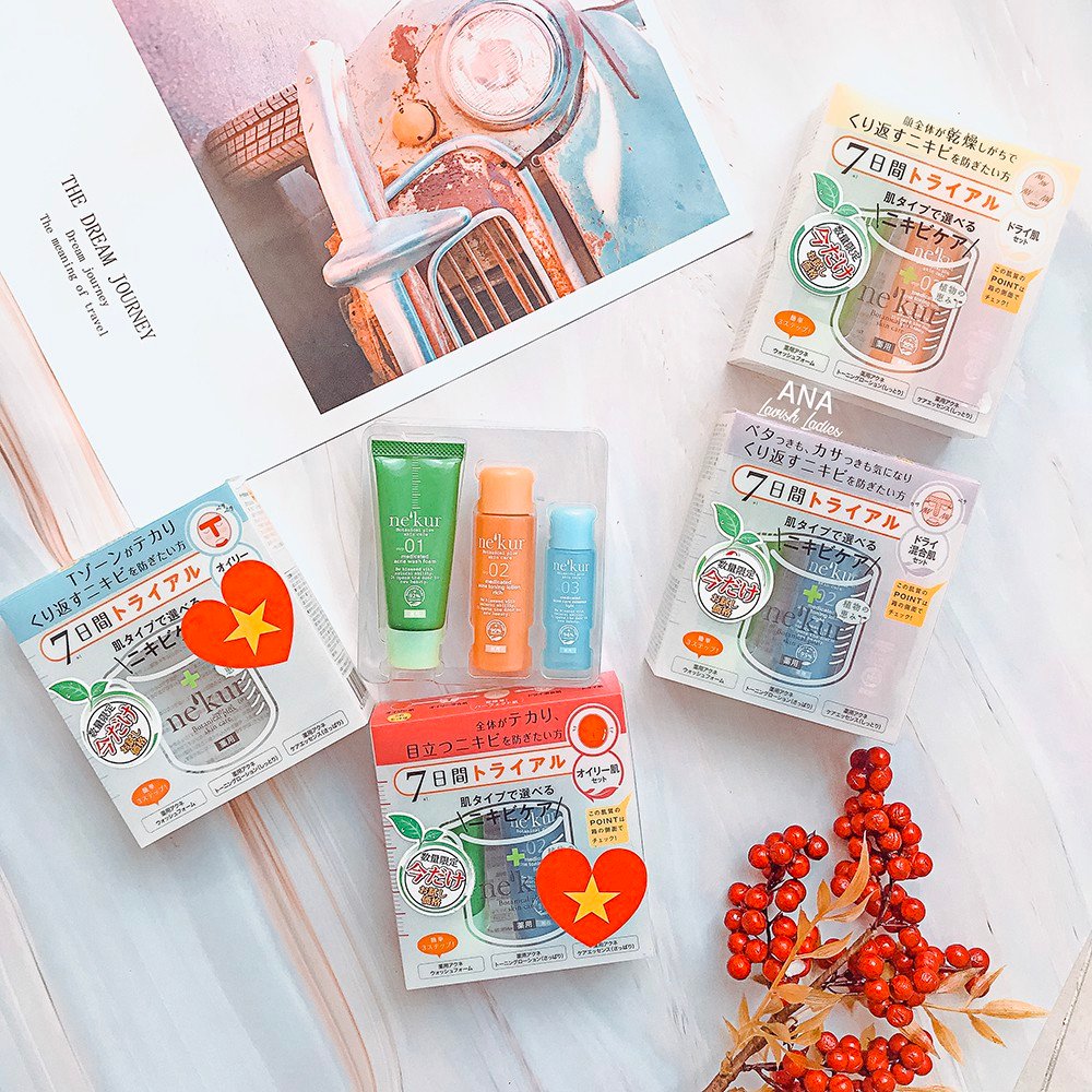 Set mỹ phẩm chăm sóc da Nekur