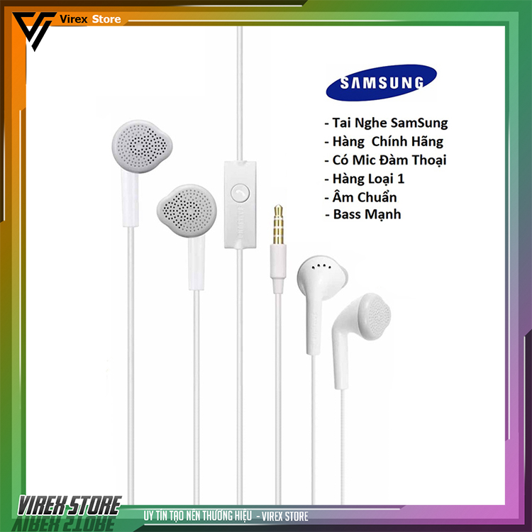 Tai Nghe SamSung Chính Hãng Bảo Hành 12 Tháng dành cho Dòng J/A - Âm Bass Cực Hay - Có Mic Đàm Thoại