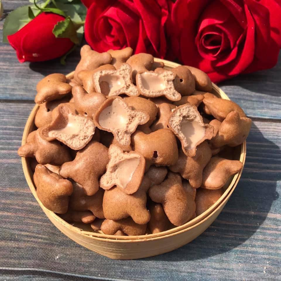 1kg bánh gấu socola nhân kem - đồ ăn vặt - bách hóa online uy tín