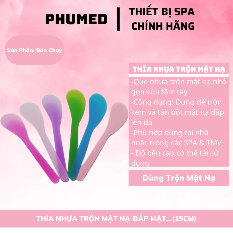 Thìa nhựa trộn mặt nạ