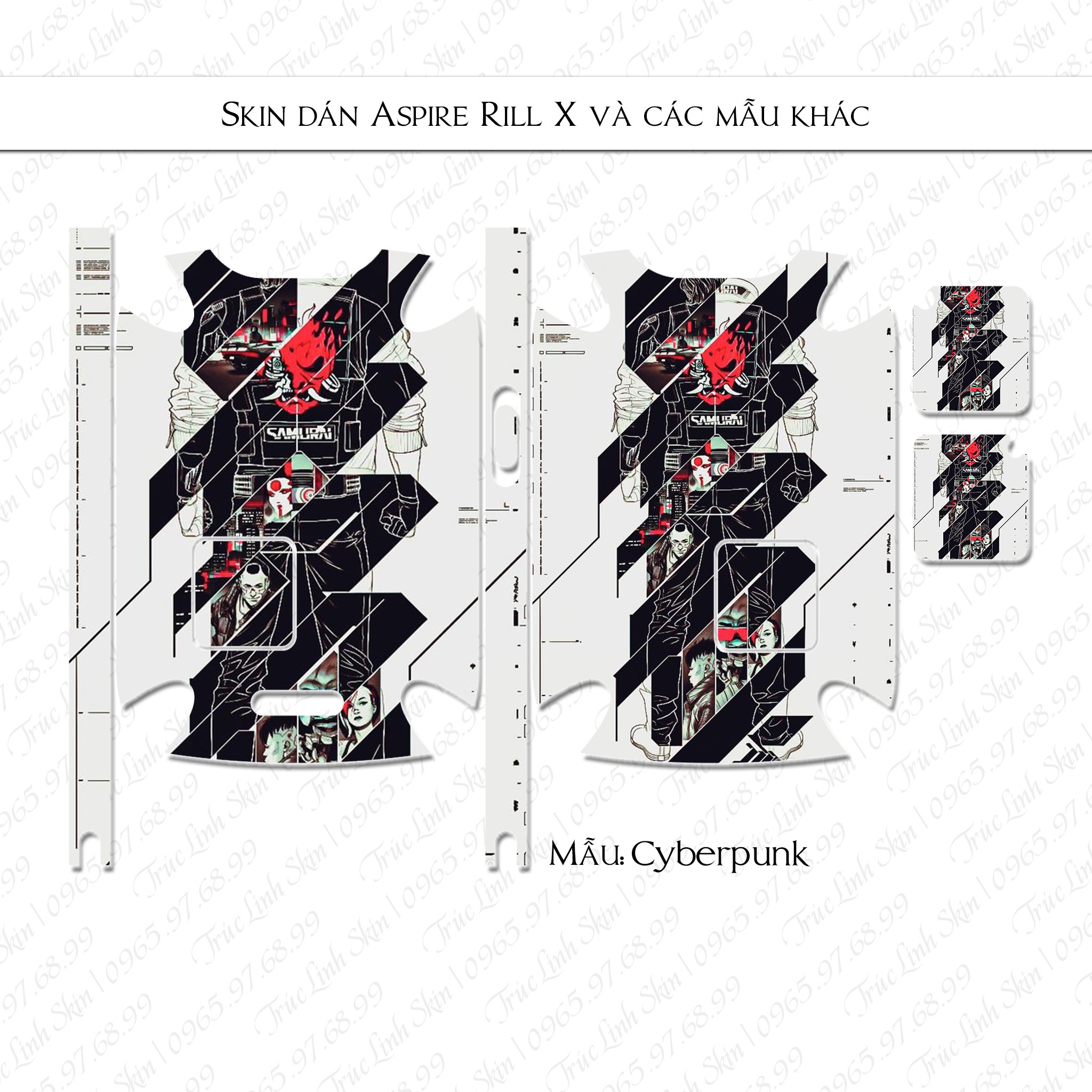 mẫu dán skin decal cho aspire riilx