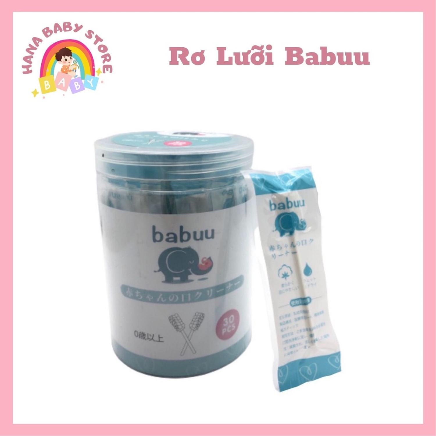 Rơ lưỡi babuu cho bé. rơ lưỡi hộp 30 cái cao cấp