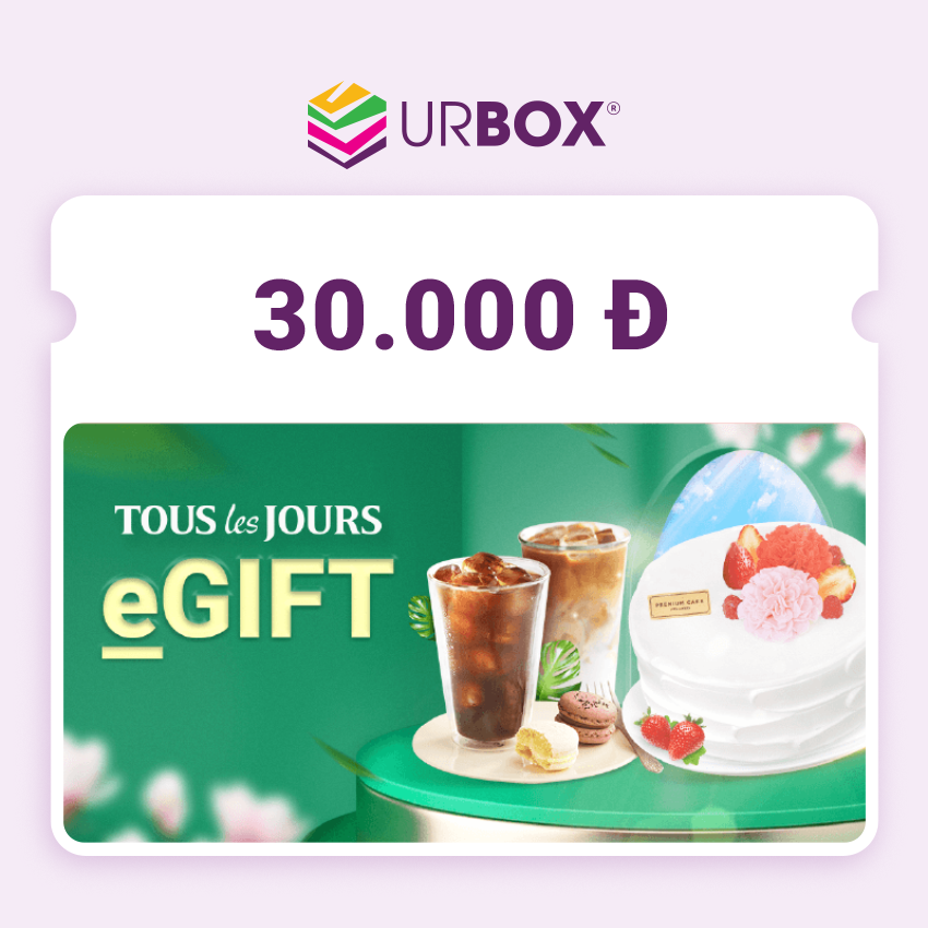 [TOUS les JOURS | UrBox] Evoucher mệnh giá 30,000đ - Áp dụng toàn bộ chi nhánh