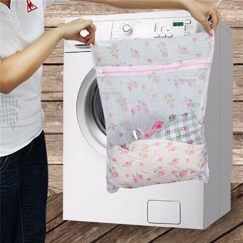 Túi lưới giặt quần áo, đồ lót, vải len an toàn tiện dụng Washing chữ nhật