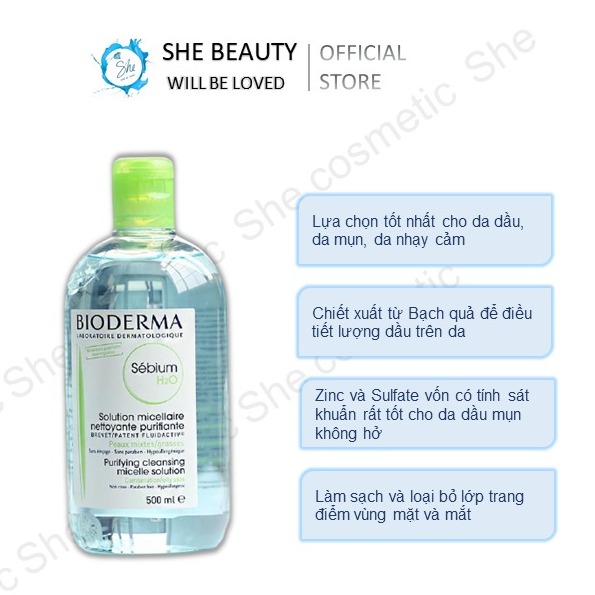 Nước Tẩy Trang Bioderma Sebium H20 Solution Micellaire