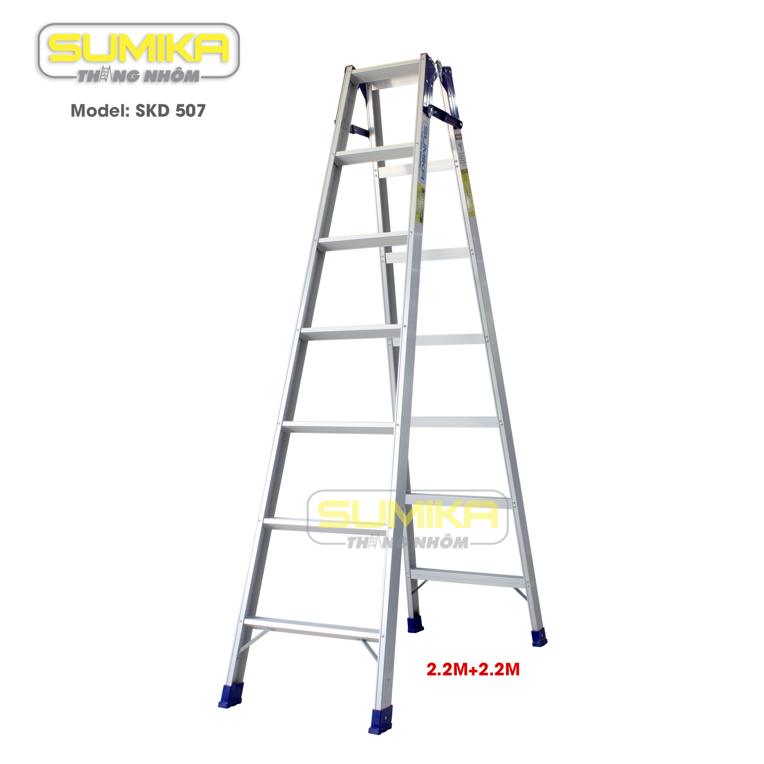 Thang nhôm xếp chữ a sumika skd 507, 2.2 - 4.4 mét