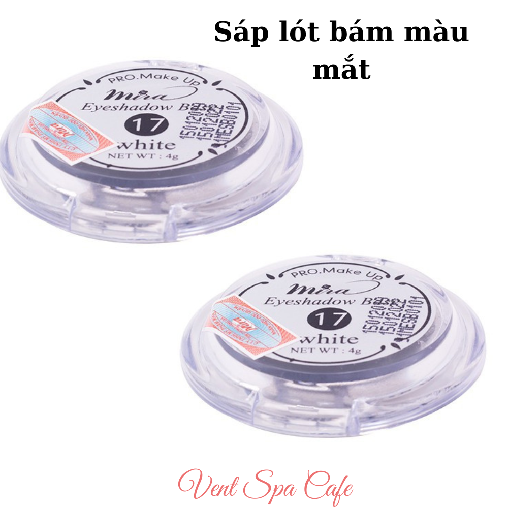 Sáp lót bám màu mắt mira eyeshadow base #17 white 4g - vent spa cafe