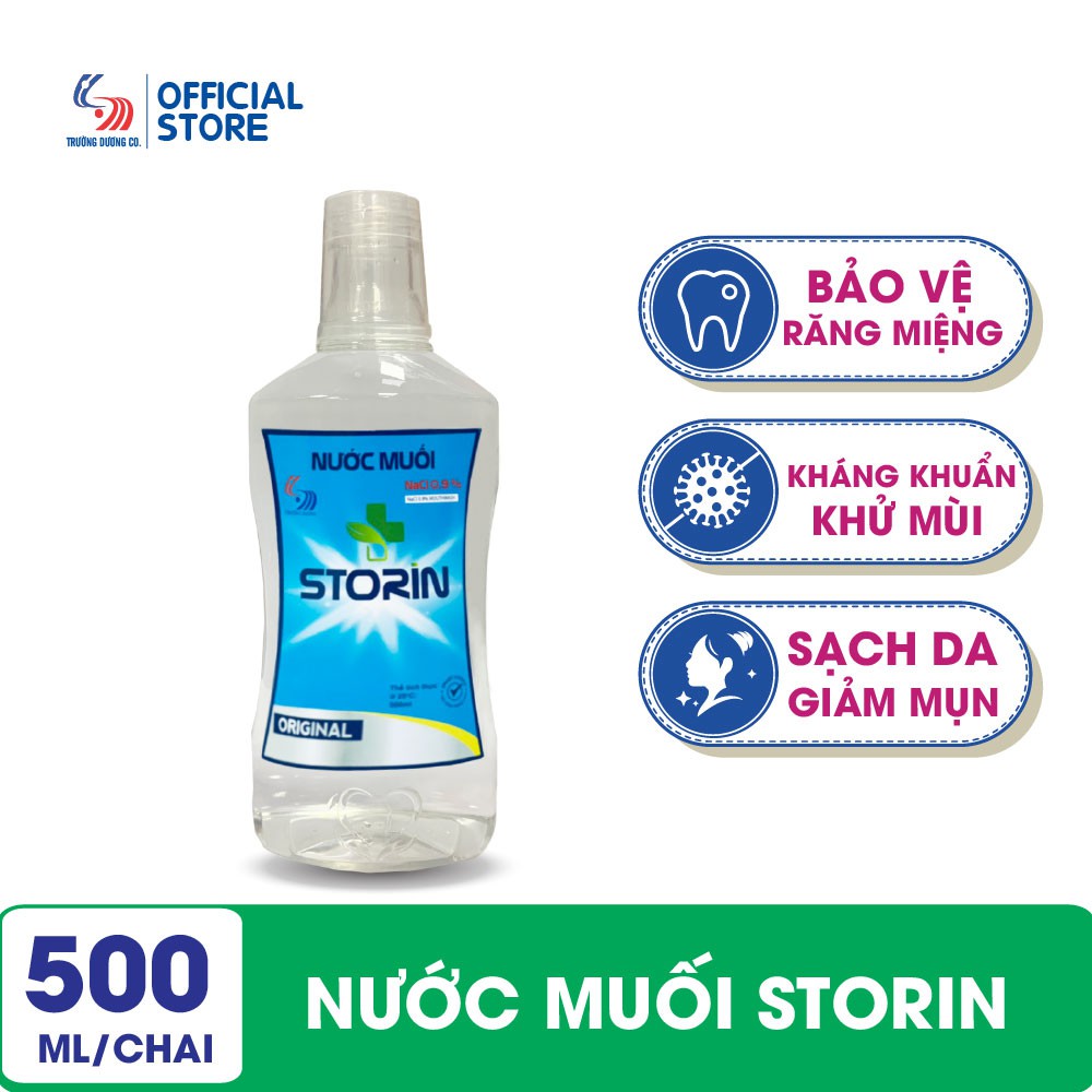 Nước muối súc miệng storin nacl 0,9%