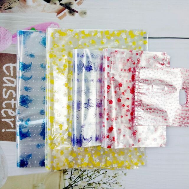 [ 1kg ] TÚI NILONG TRONG IN HÌNH - TÚI PP HỘT XOÀI IN HÌNH - TÚI ĐỰNG QUẦN ÁO, MỸ PHẨM