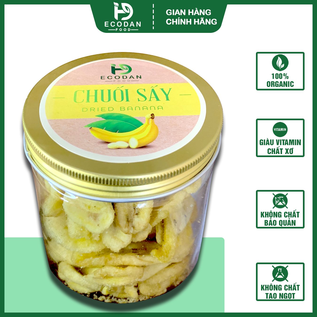 Chuối Sấy Ecodan Food giòn ngon