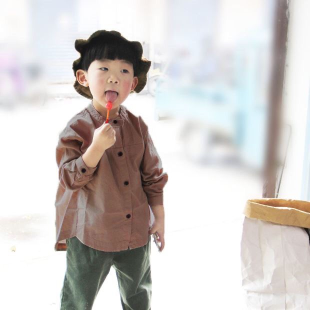 Áo Sơ Mi Dài Tay Cổ Tàu Cho Bé Trai Và Bé Gái Mẫu Mới Nhất
