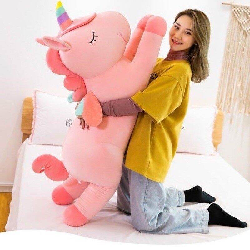 Gấu bông ngựa kỳ lân cao cấp thú bông ngựa pony siêu mềm min dễ thương