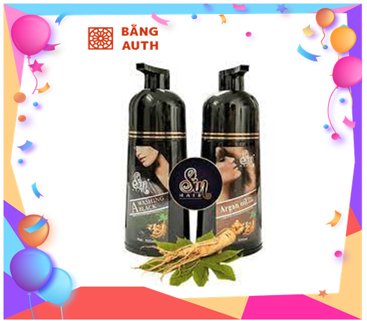 Dầu gội Phủ Bạc Nhân Sâm Sin Hair màu ĐEN Phục hồi tóc - tốt cho da đầu - chiết xuất từ thiên nhiên shop BẰNG auth