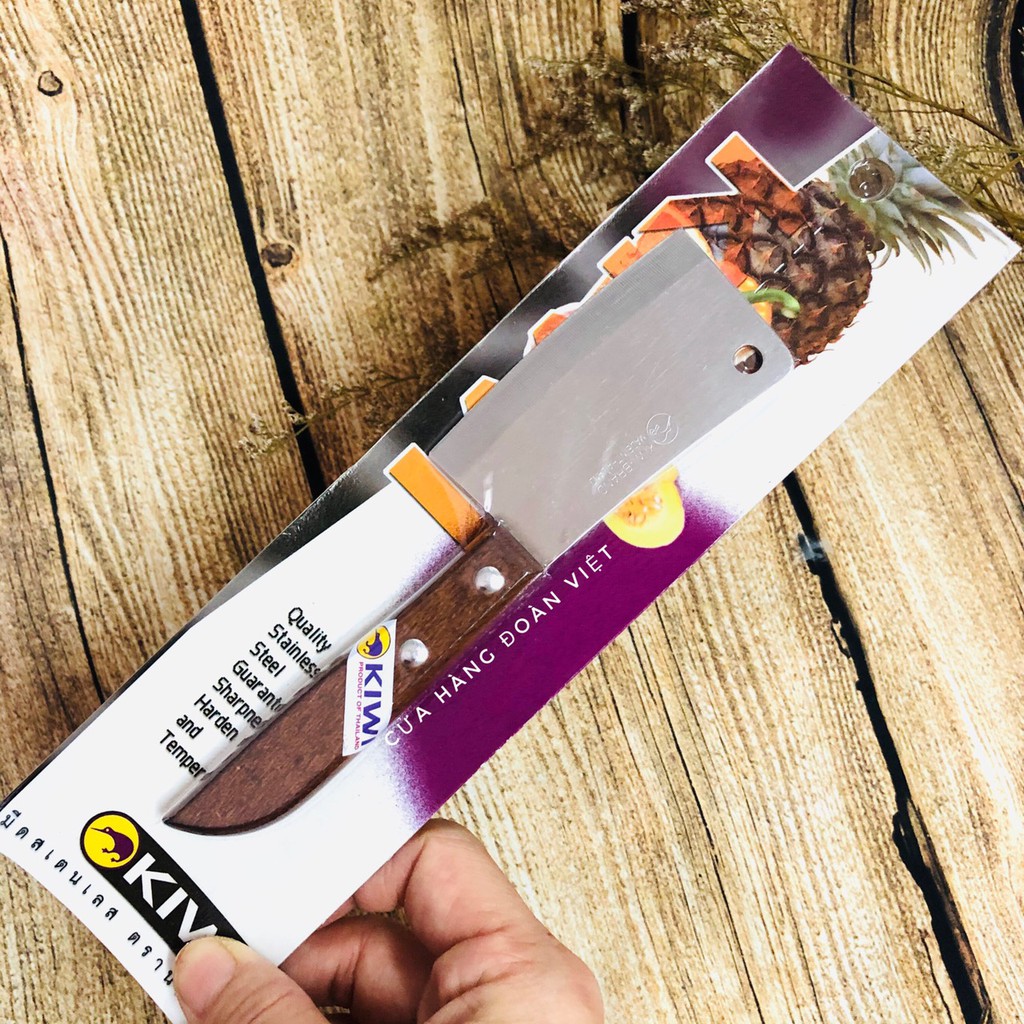 [CHÍNH HÃNG THÁI LAN] DAO CẮT PHÔ MAI KIWI 504 CAO CẤP CÁN GỖ