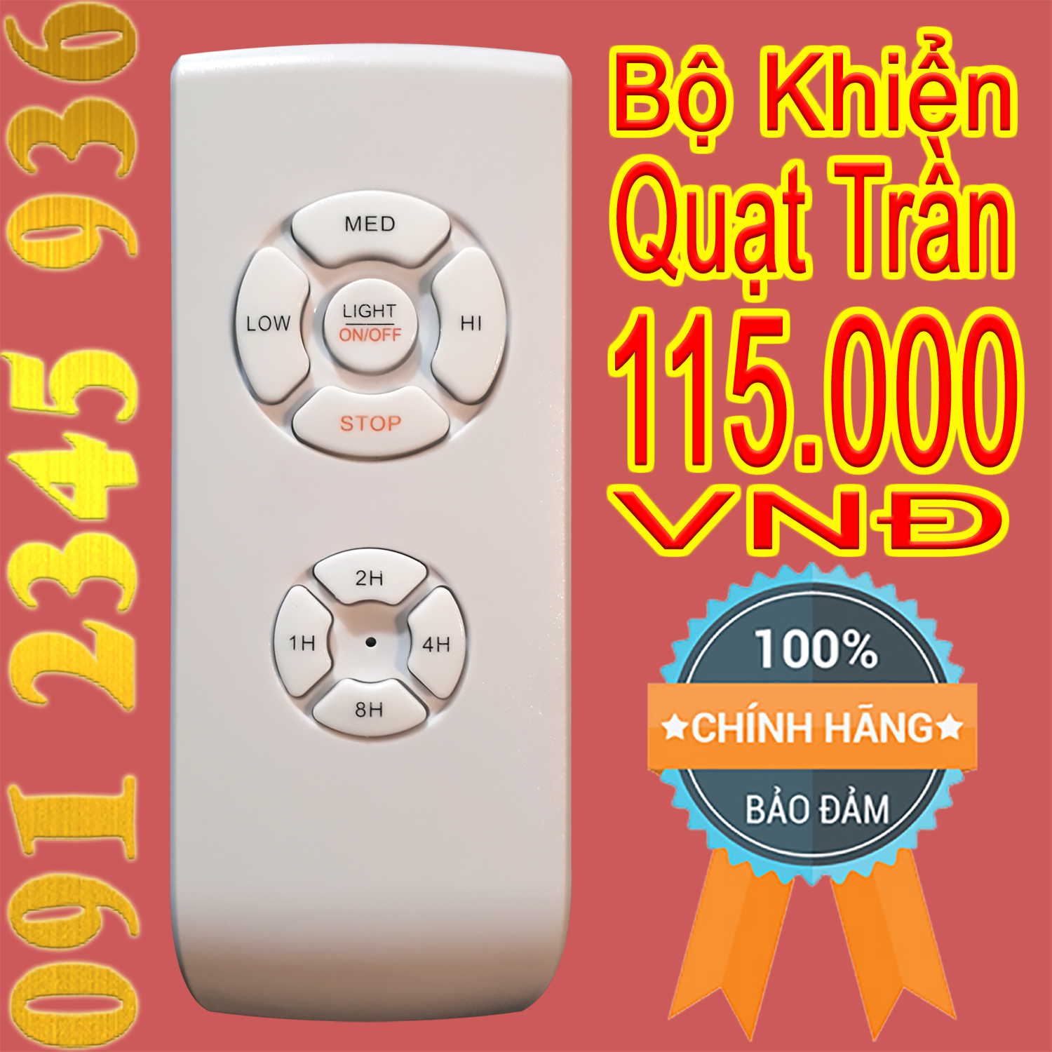 BỘ Điều khiển QUẠT TRẦN TƯƠI MÁT FAN LAMP Chính Hãng + Trọn Bộ Điều khiển TỪ XA