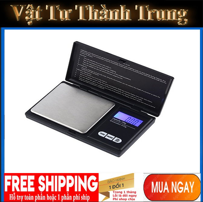 Cân điện tử tiểu li bỏ túi 500g-0.1g . Cân tiểu ly điện tử mini 500g