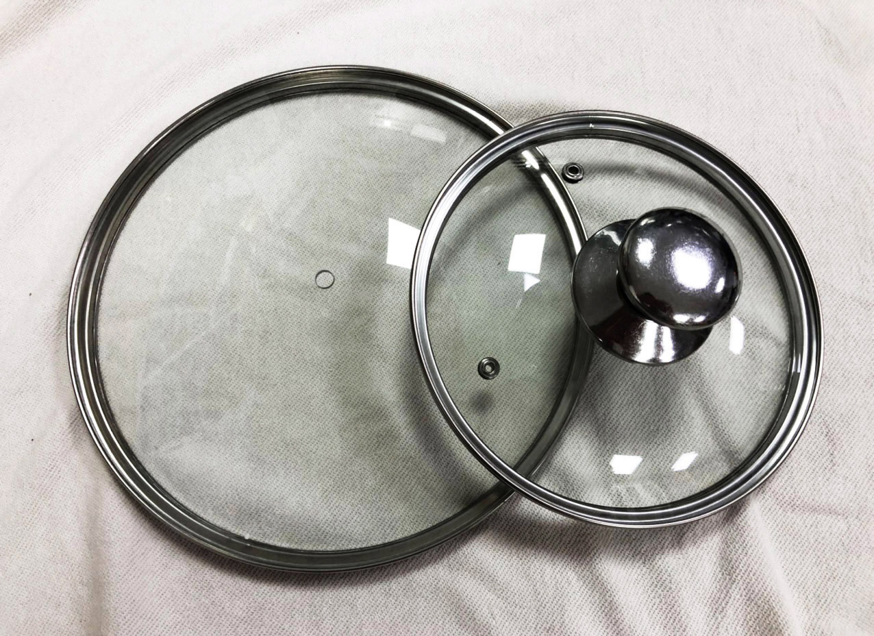 Nắp vung kính cường lực inox nồi chảo 14cm 16cm 18cm 20cm 22cm 24cm 26cm 28cm 30cm 32cm