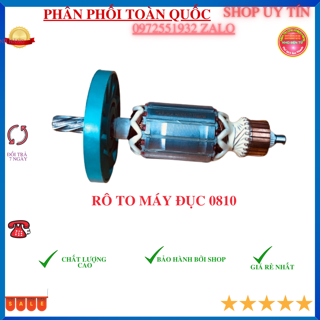Roto máy đục 0810 tasuka makita chính hãng sị
