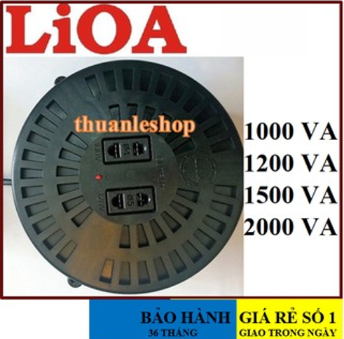 Biến áp lioa 1000va, 1200va, 1500va, 2000va đổi nguồn 220v sang 100v dn010, dn012, dn015, dn020
