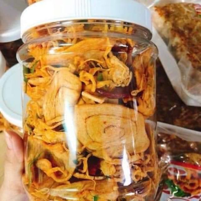 [ HOÀN TIỀN 10% ][HCM]Bánh tai heo sốt nước mắm mix với khô gà lá chanh