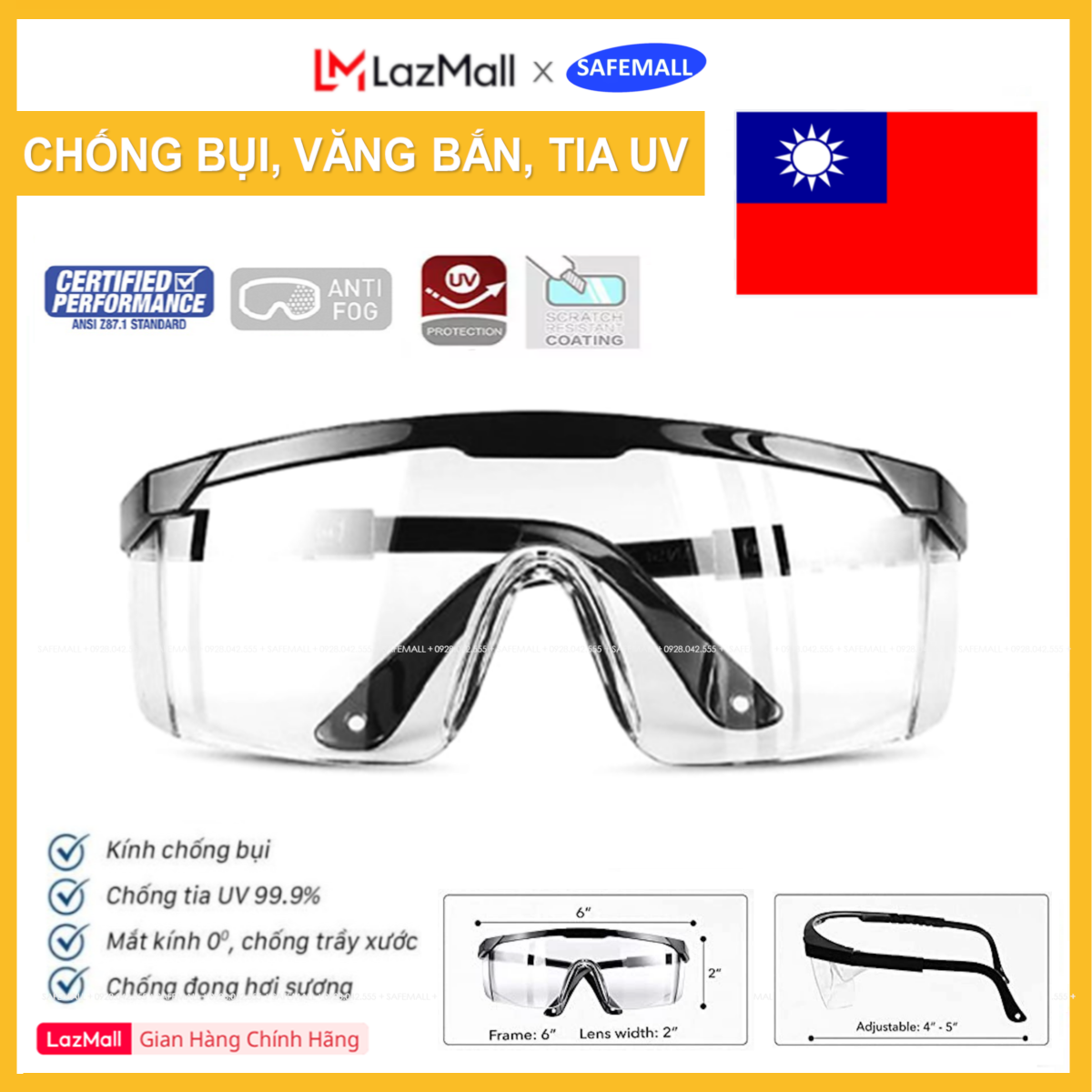[Cheap Championship] Labor square in, goggles safemall DKT white/black fashionable style, anti-dust anti-UV, anti-splash shoot scratches, riding motorcycle-genuine goods safemall
