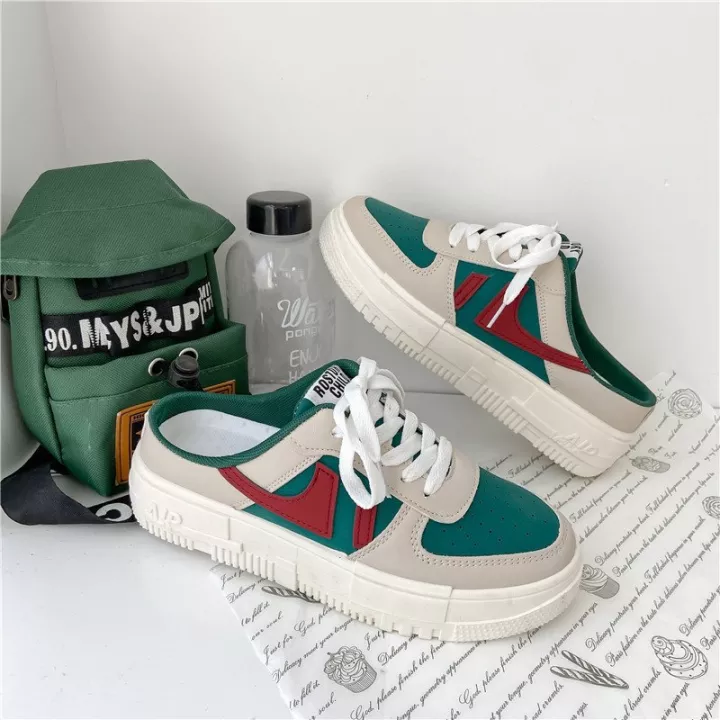 HOÀN TIỀN 15% - Sục thể thao nữ độn đế kiểu dáng học sinh cá tính giày sneaker nữ độn đế 5cm siêu êm đi học đi chơi giày bata nữ giá rẻ