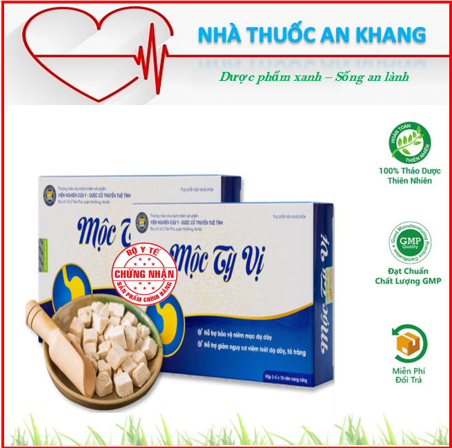 Mộc Tỳ Vị Giúp Giảm Đau, Viêm Loét Dạ Dày, Tá Tràng, Trào Ngược Dạ Dày | Hộp 3 Vỉ x 10 Viên