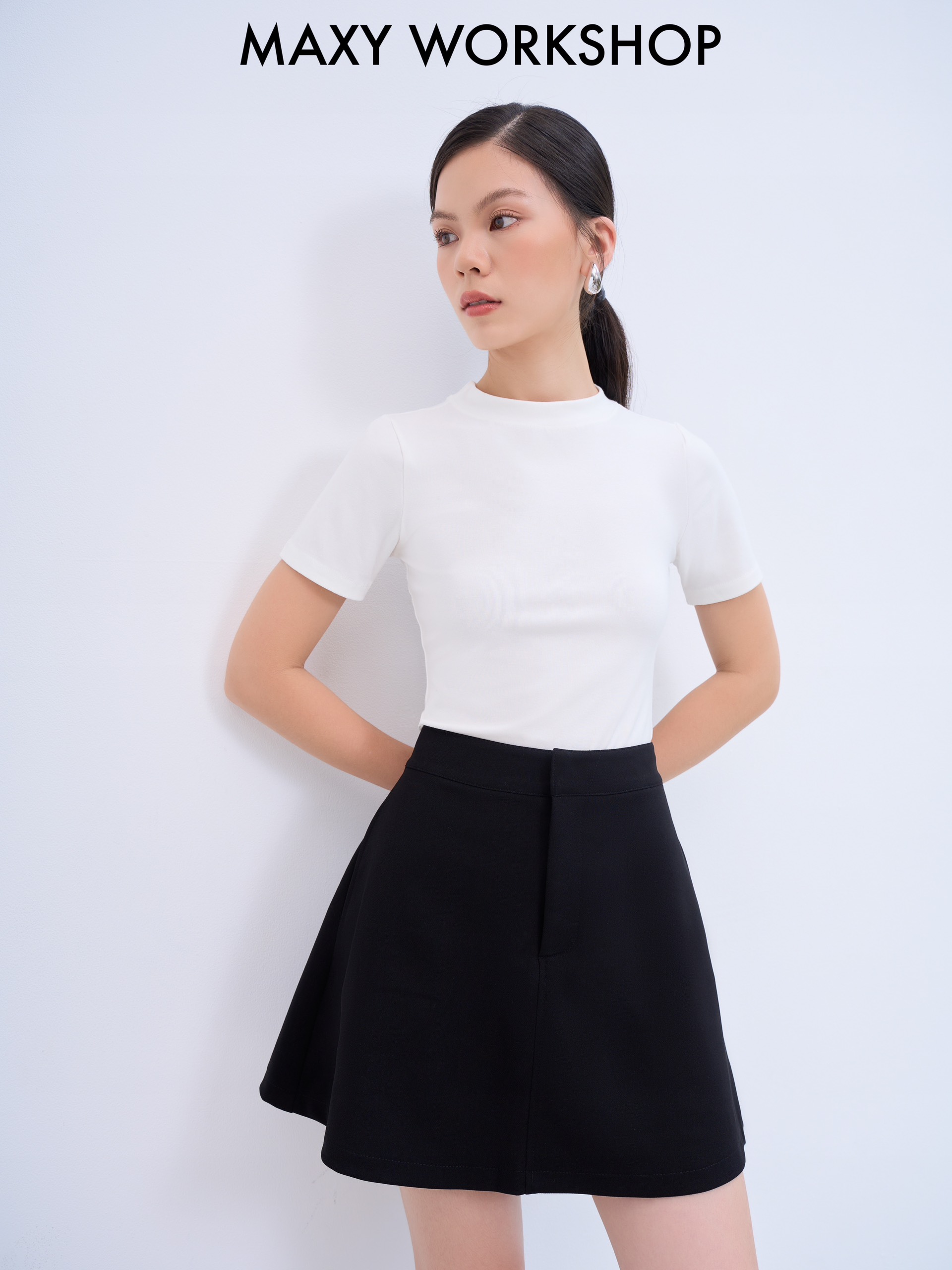 Quần váy xòe chữ A tôn dáng siêu xinh A Line Mini Skirt Maxy Workshop