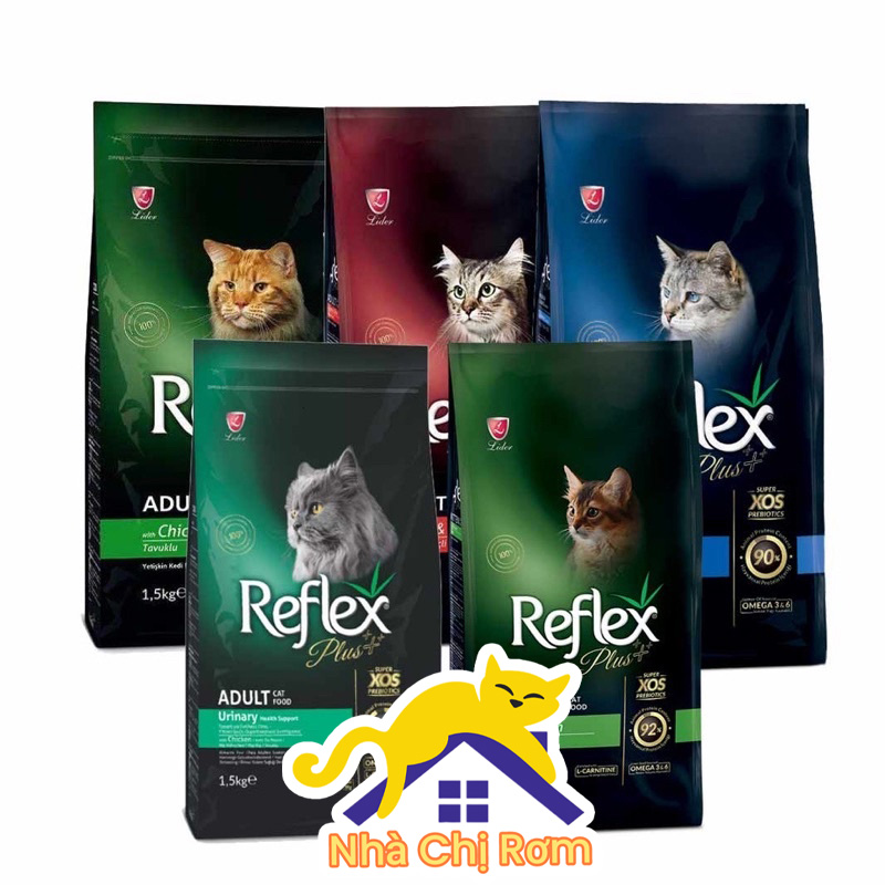 Hạt reflex plus cho mèo túi 1,5kg - nhập khẩu thổ nhĩ kỳ