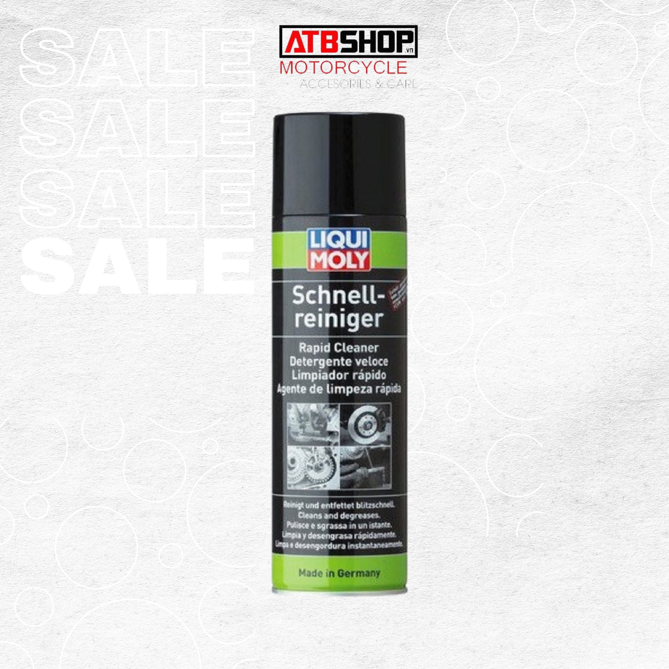 Chai xịt rửa sên, tẩy rửa thắng, dầu mỡ liqui moly 3318 / dung tích 500ml