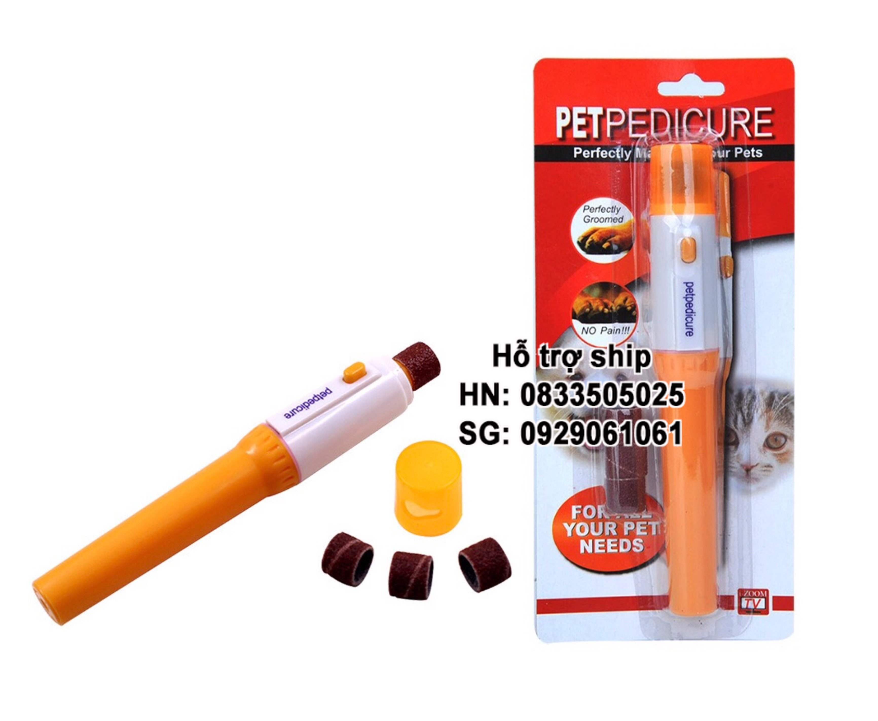 Hanpet - Máy mài móng mini dành cho chó mèo - máy chạy pin