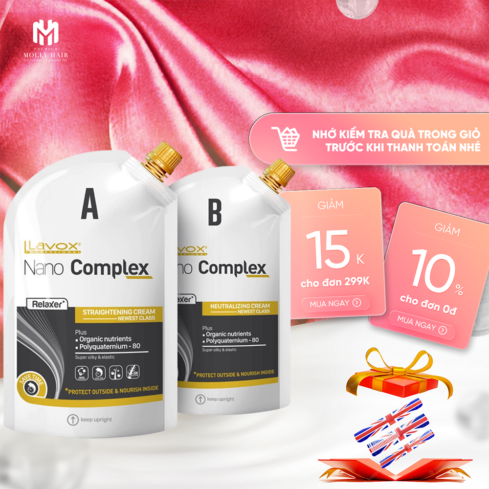 Thuốc duỗi tóc,thuốc ép tóc phục hồi, siêu dưỡng tóc tại nhà Mollyhair Nano Complex thế hệ mới