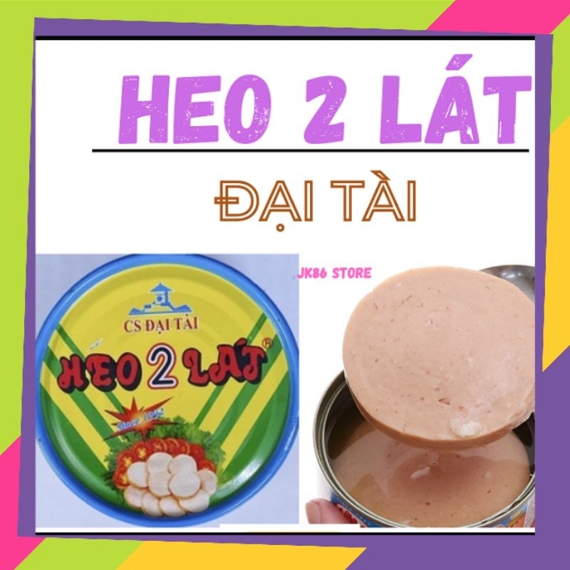 HỘP Heo 2 lát ĐẠI TÀI 140g