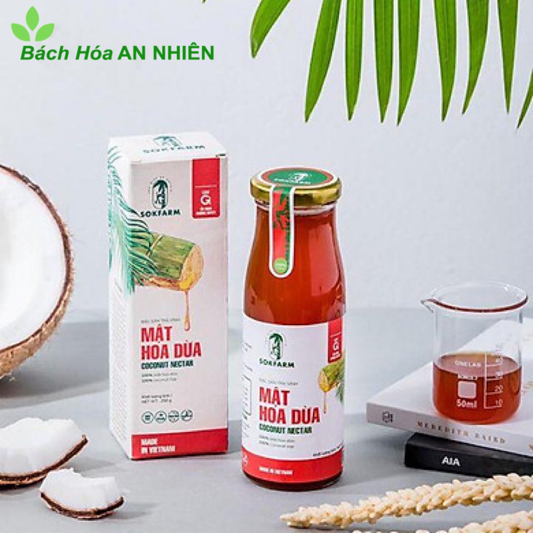 Mật hoa dừa sokfram 250ml đặc sản trà vinh