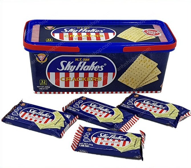 Bánh quy ăn kiêng m.y.san skyflakes cracker hộp 800g ,nhập khẩu